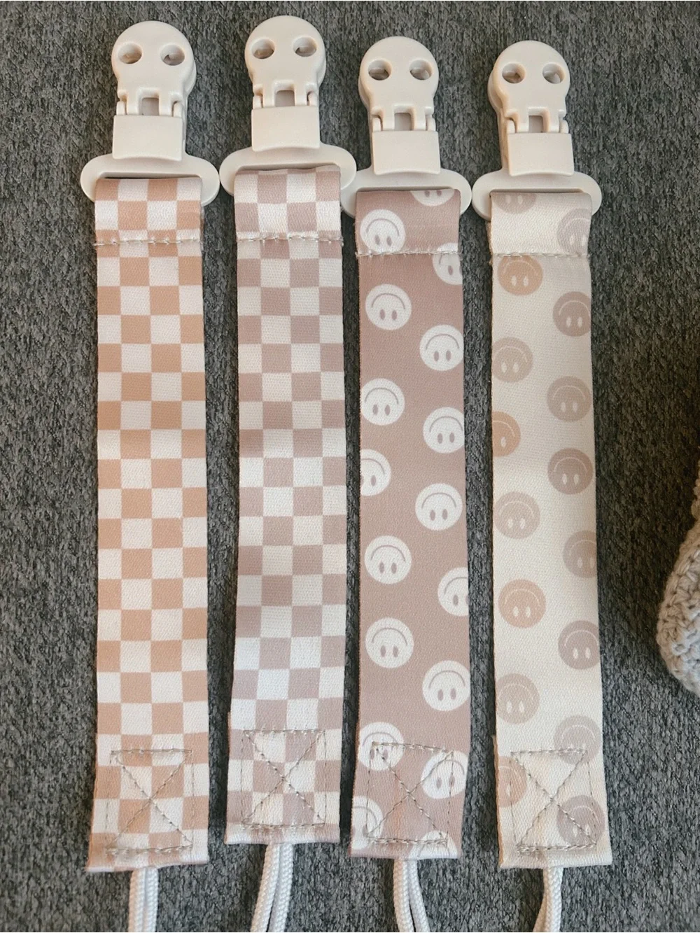 Newborn Accessory Bundle // Carter’s Bear Booties and Boho Paci Clips